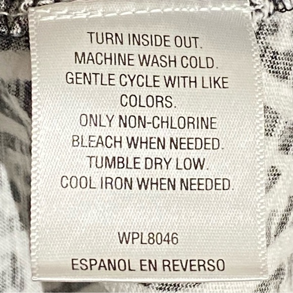 Style & Co. women’s Black,Dark red &white Sleeveless 100% Cotton Top Size XL. - Picture 4 of 6